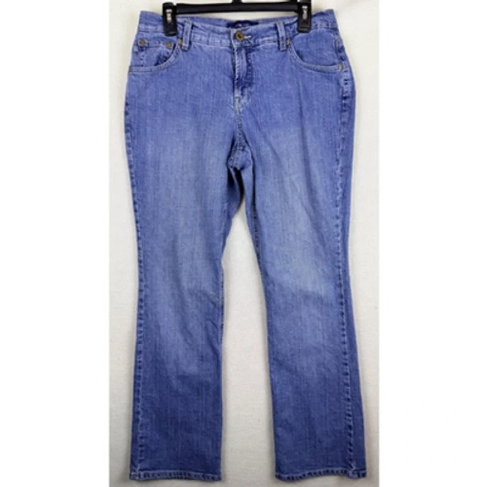 Bandolino Blu Scaly Modern Boot Jeans Women 8 Medium Wash Blue Bootcut Denim